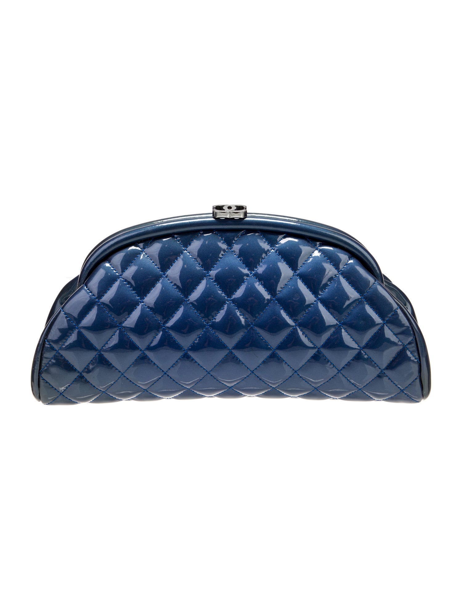 Chanel Patent Timeless Frame Clutch